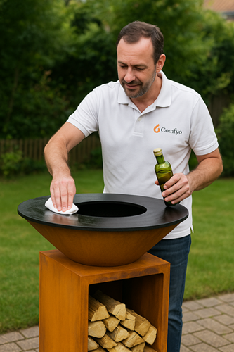 Inbranden vuurschaal bbq