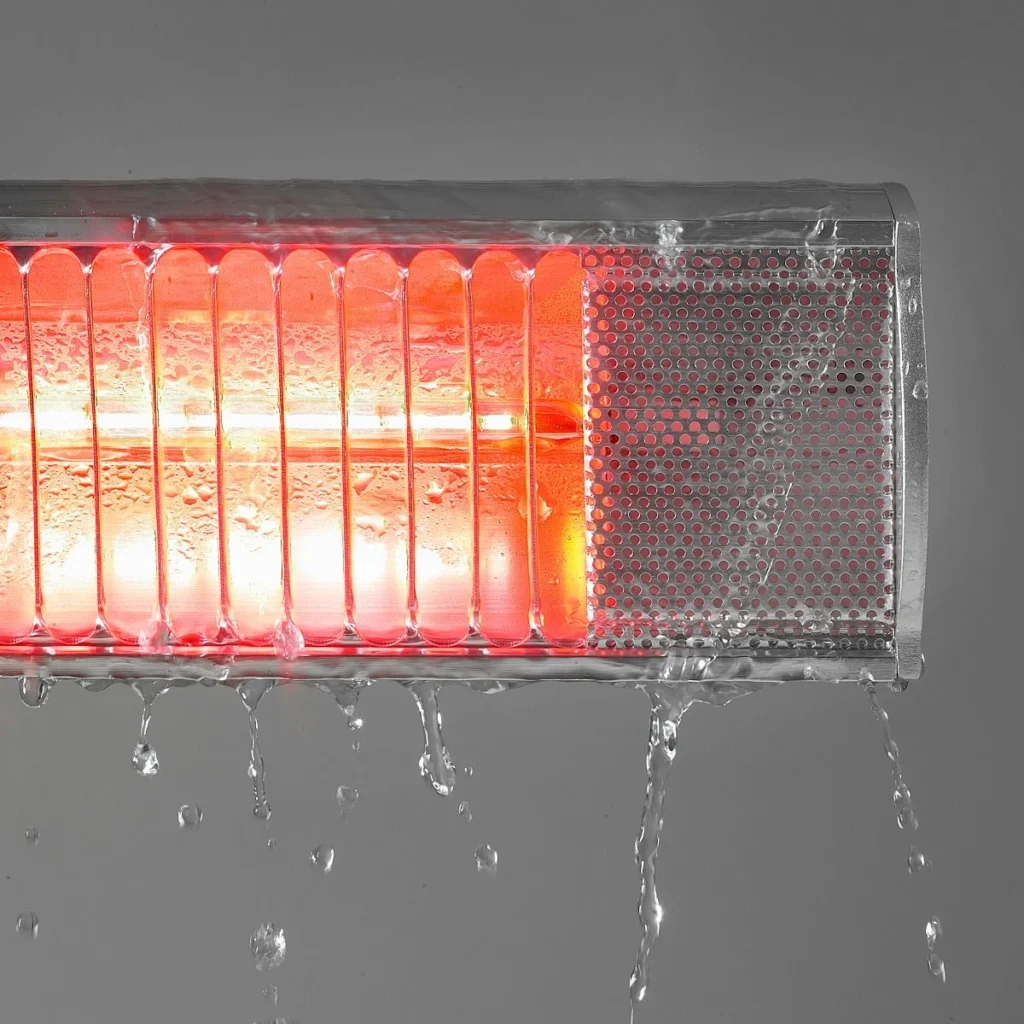 Kan een terrasverwarmer tegen regen